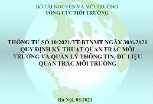 HỘI THẢO TRỰC TUYẾN QUY ĐỊNH KỸ THUẬT QUAN TRẮC MÔI TRƯỜNG VÀ QUẢN LÝ THÔNG TIN, DỮ LIỆU QUAN TRẮC CHẤT LƯỢNG MÔI TRƯỜNG