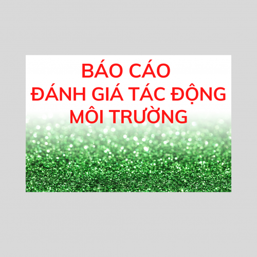 BÁO CÁO ĐÁNH GIÁ TÁC ĐỘNG MÔI TRƯỜNG (ĐTM)