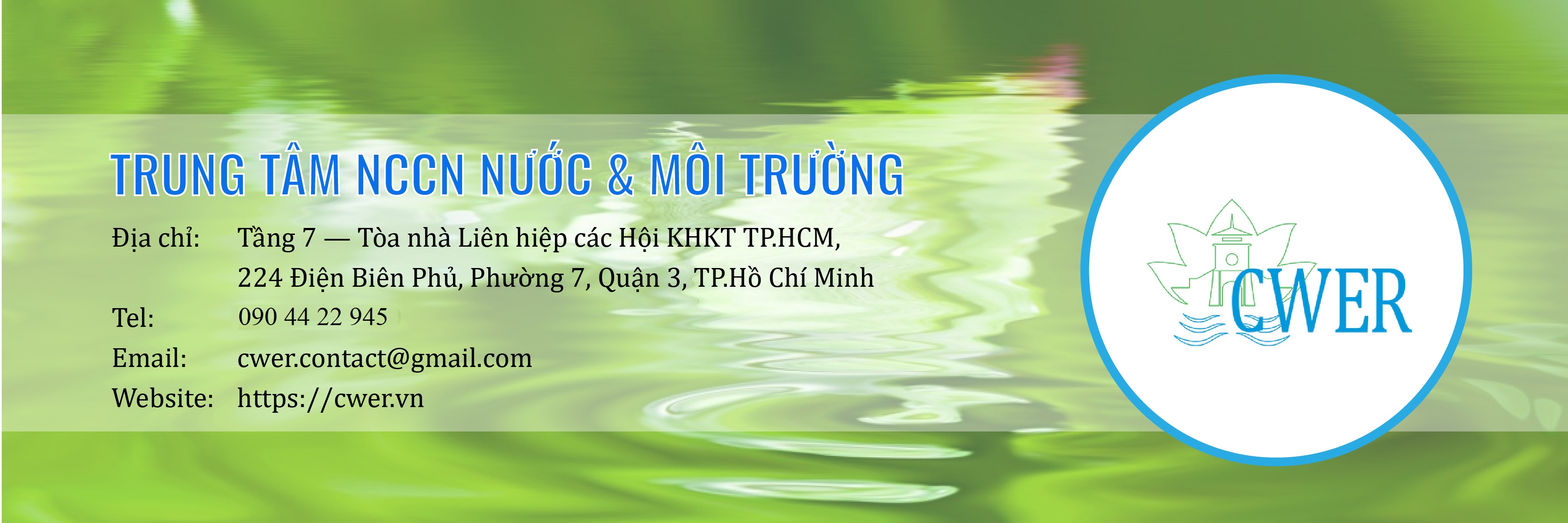 TRUNG TÂM NCCN NƯỚC & MÔI TRƯỜNG